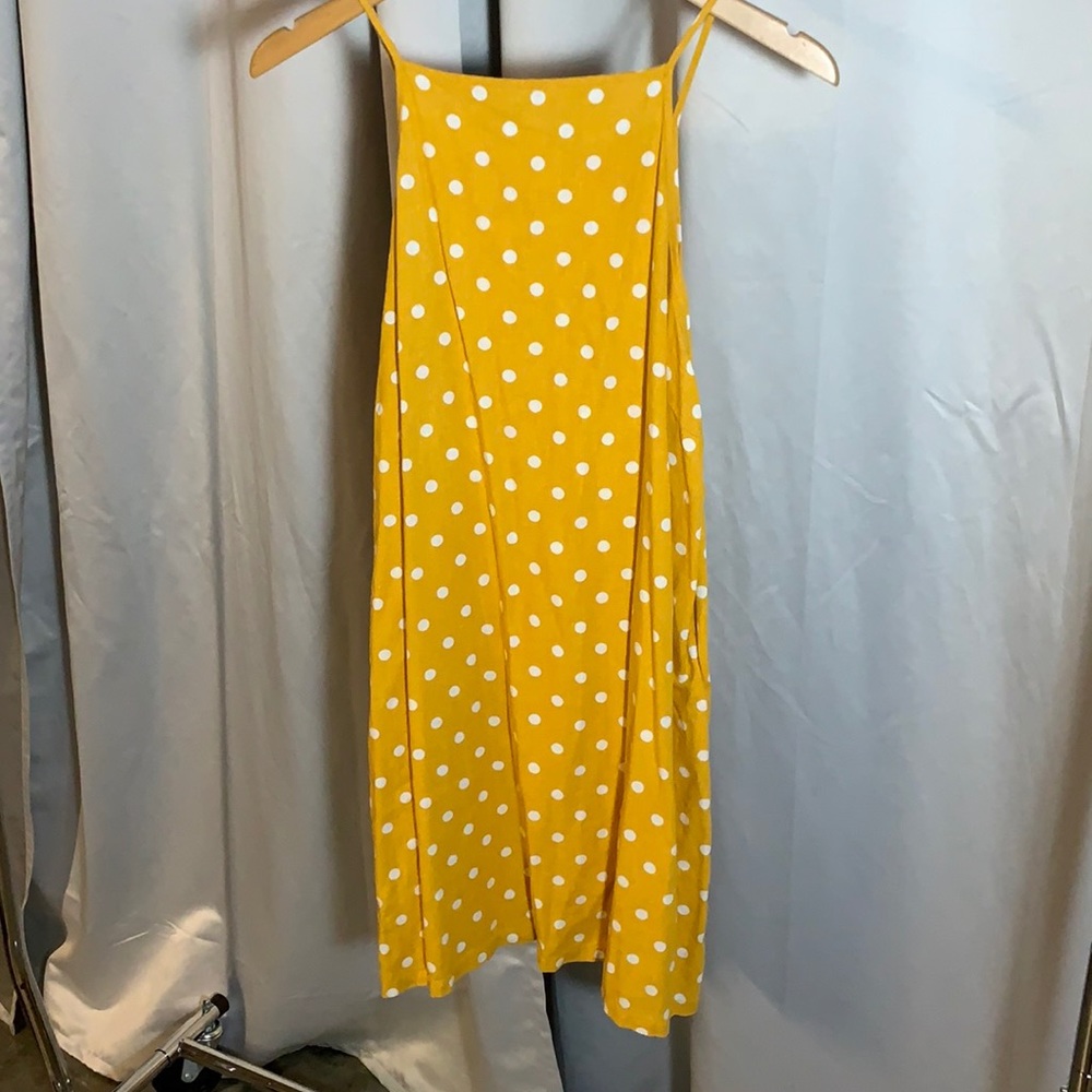 Polka dot yellow dress
